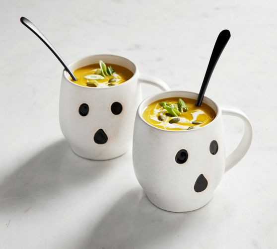 Gus the Ghost Stoneware Mugs - Set of 4 | Pottery Barn (US)