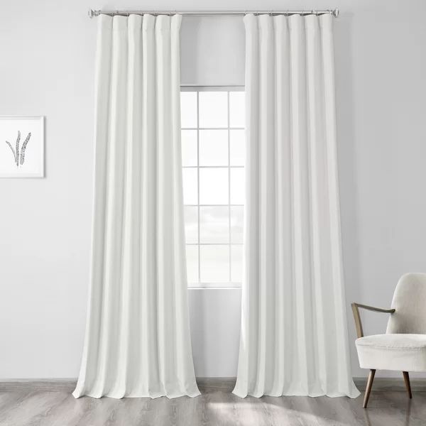 Bodulf  Blackout Curtains for Bedroom Thermal Cross Linen Weave Curtains for Large Window Single ... | Wayfair North America