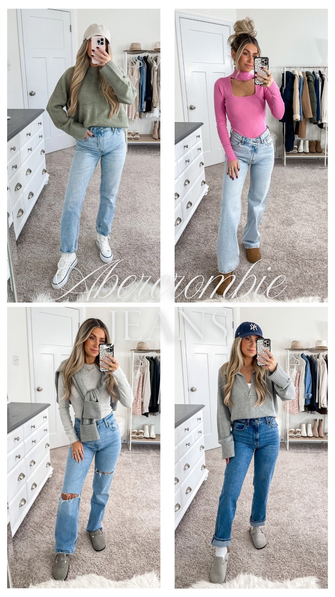 Some of my favorite Abercrombie jeans — the viral denim sale is LIVE & happening now! 30-50% off jeans, 20% off everything else and stackable code DENIMAF

#LTKFindsUnder100 #LTKSaleAlert #LTKStyleTip