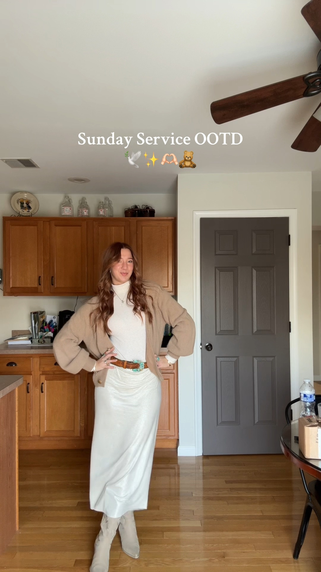 Sunday service ootd! The cardigan is a few years old from princess Polly and the belt buckle is from Guerassilverco on Instagram! 

#LTKSeasonal #LTKSaleAlert #LTKStyleTip