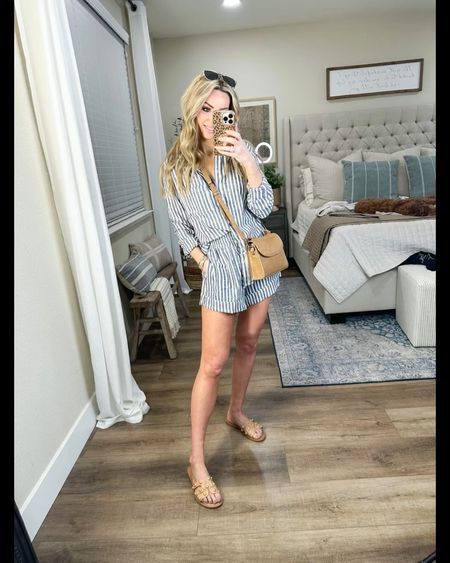 Beach vacation outfit 
Resort outfit
Outfit inspo

My set is sold as separates and I got size small in the button down and shorts

Sandals and bay are Amazon fashion finds


#LTKFind #LTKunder50 #LTKSeasonal