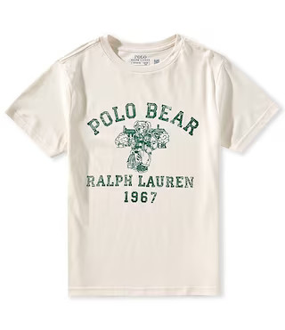 Polo Ralph Lauren Big Boys Short-Sleeve Polo Bear Jersey T-Shirt | Dillard's | Dillard's