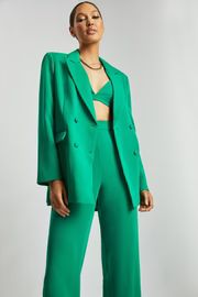 Madison Oversized Blazer - Bottle Green | MESHKI US