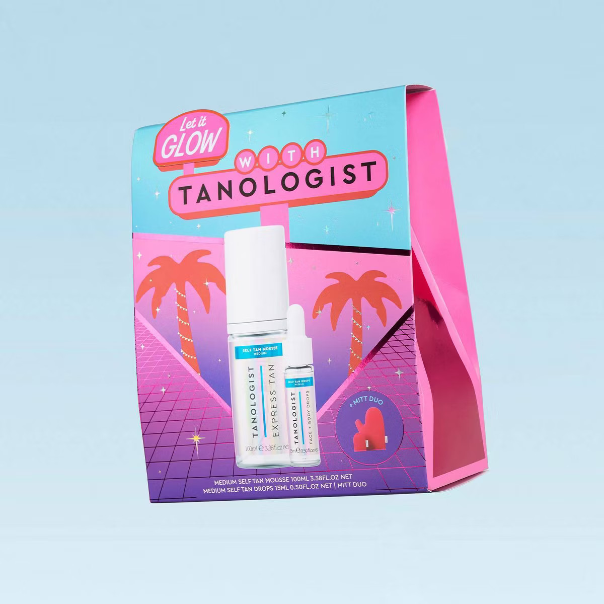 Tanologist Glisten and Glow - Mini Sunless Self-Tanning Mousse and Drops with Premium Mitt Duo Gi... | Target