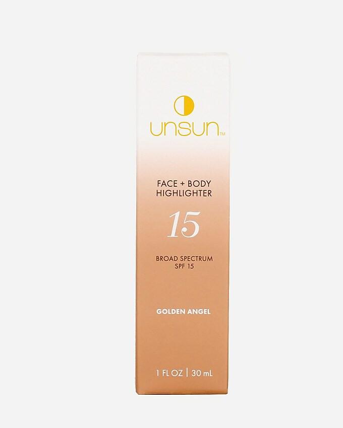 Unsun Cosmetics™ face and body highlighter SPF 15 in "Golden Angel" | J. Crew US