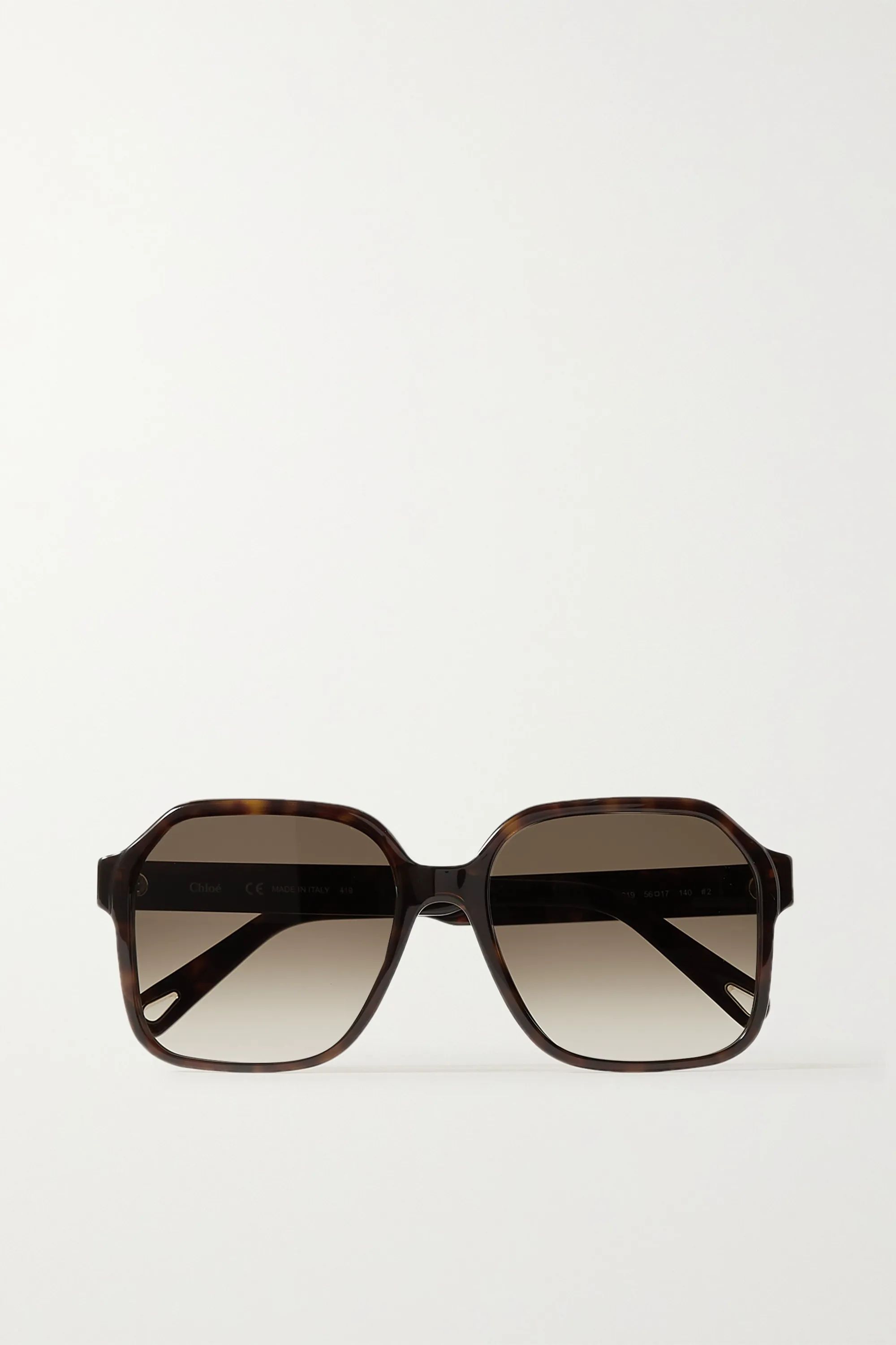 Willow square-frame tortoiseshell acetate sunglasses | NET-A-PORTER (US)
