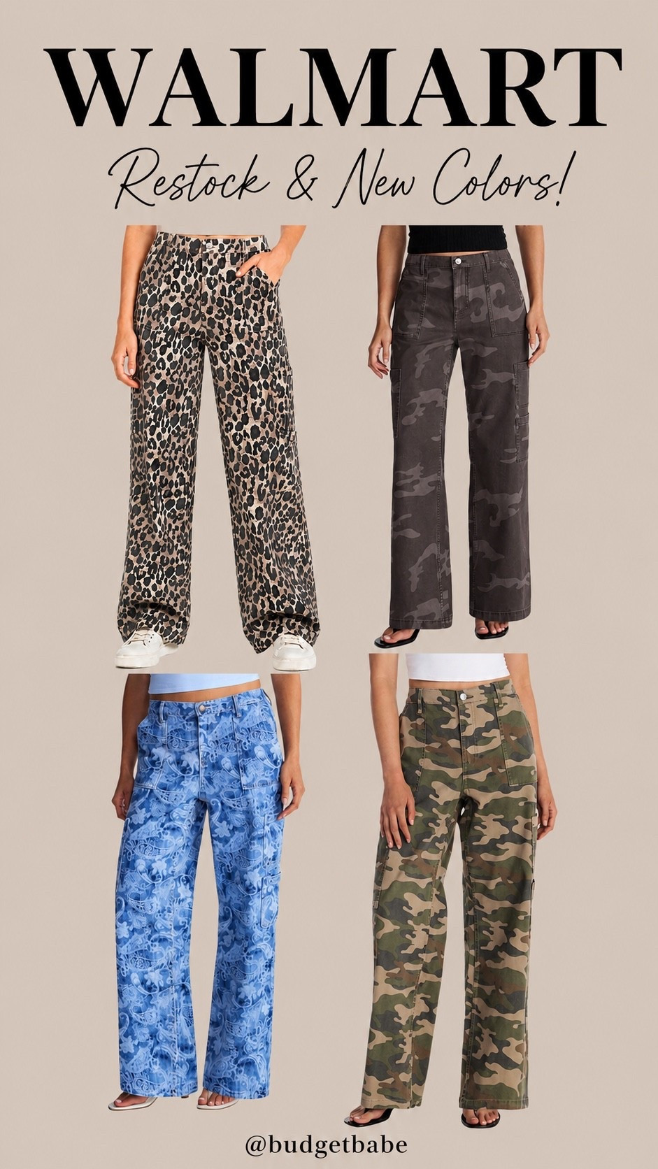 $17 Walmart cotton pants in new prints! Ordered the blue ones! Last year they had solid black and they’re my most worn pants in spring and fall. Fit tts. I got a medium because that’s been fitting me well lately although I’m normally a small in skirts and dresses. #walmartfashion #walmartstyle
