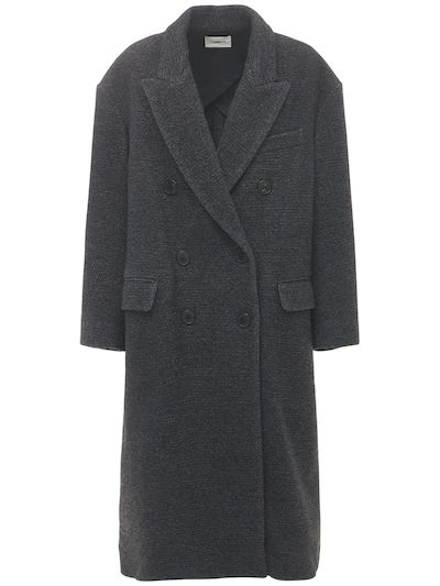 Isabel Marant étoile - Lojima wool blend long coat - Dark Grey | Luisaviaroma | Luisaviaroma