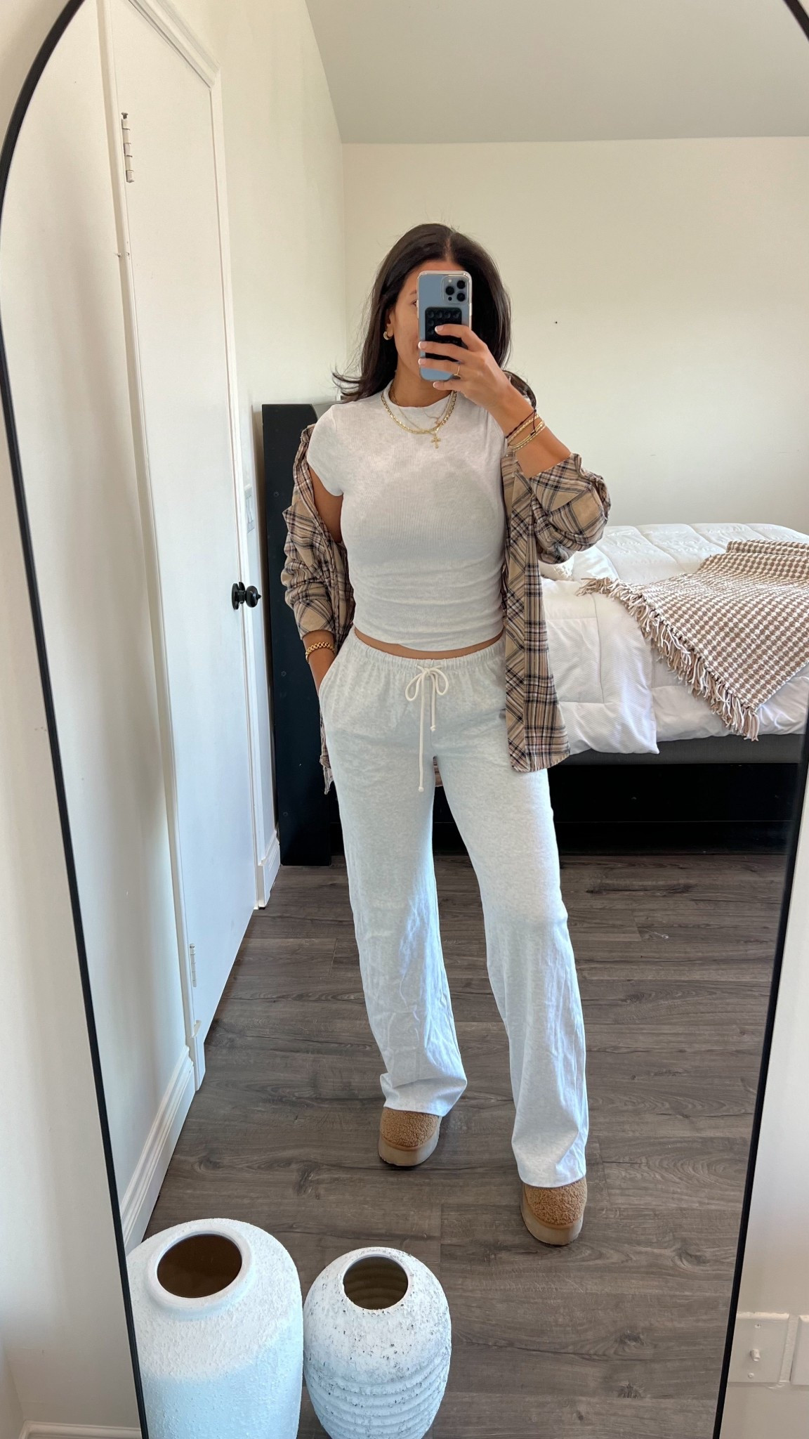 Target lounge pants and ribbed mock neck top! Such a cute comfy fit! 

#LTKFindsUnder50 #LTKU #LTKStyleTip