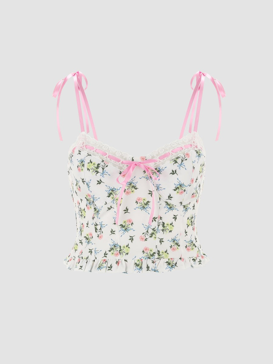 Spring Breath Thin Straps Corset | Cider