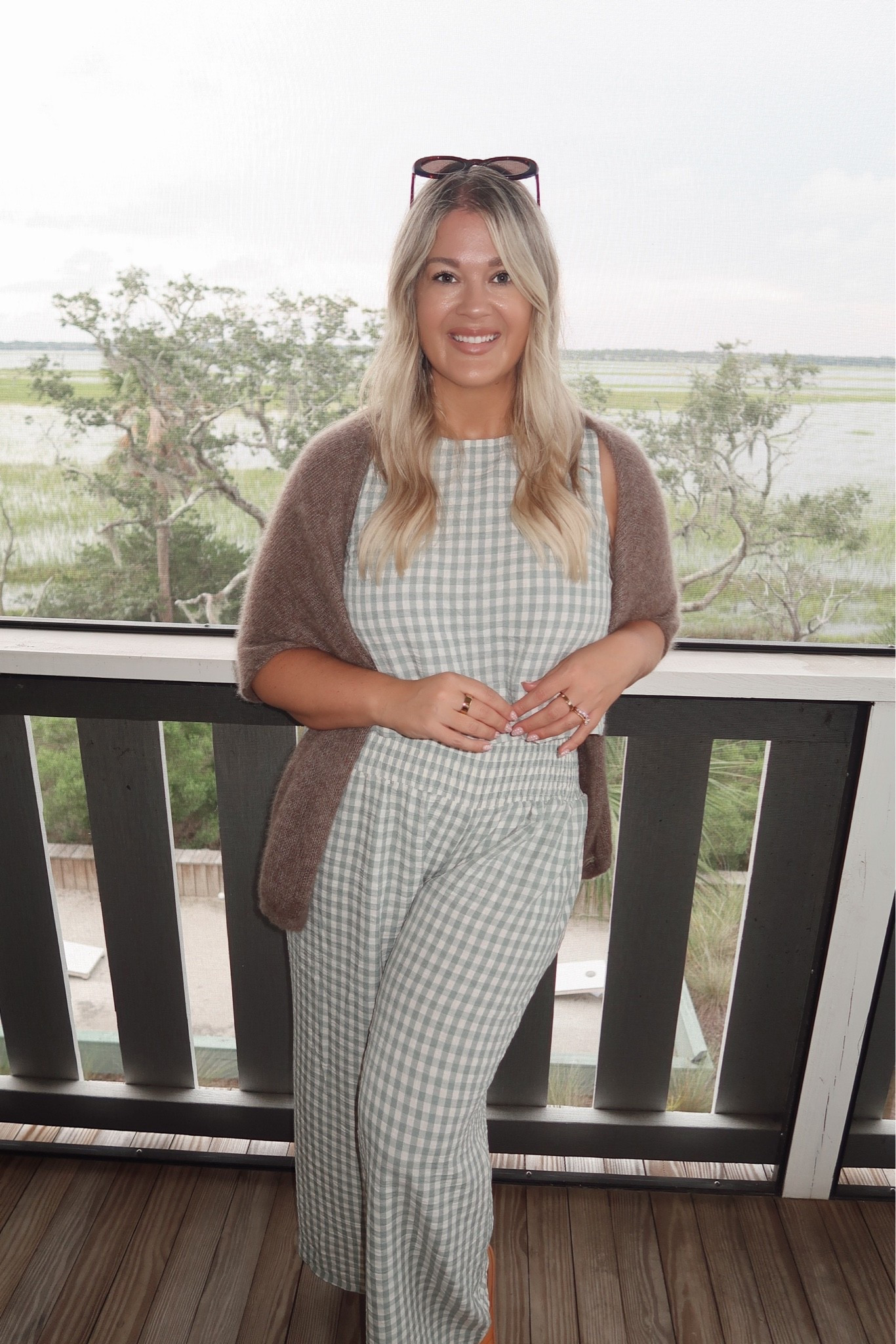 Matching Gingham Set - so cutie! I’m wearing large in both top & bottoms!

#LTKfall #LTKmidsize