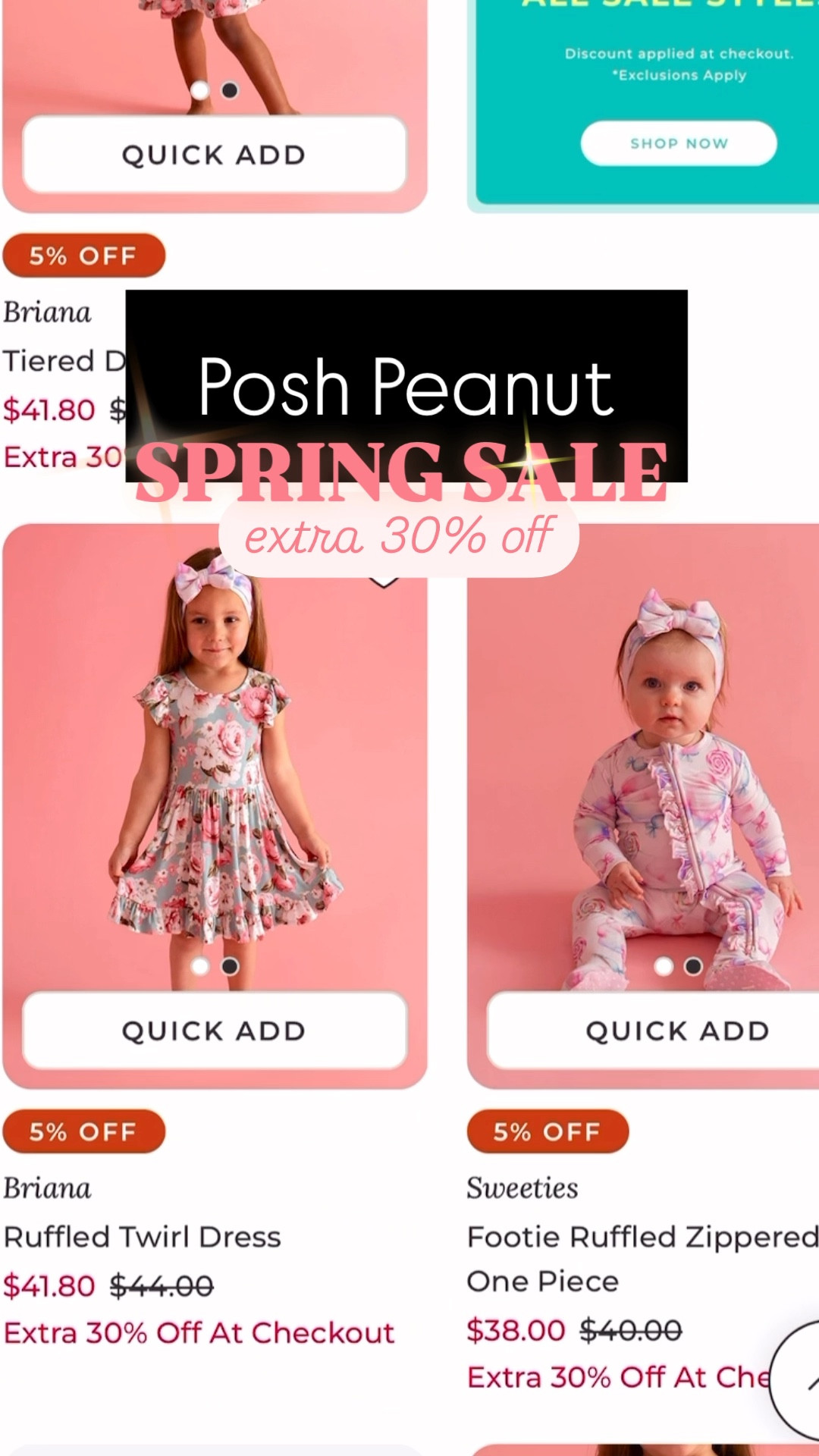 Spring into style! Fresh looks, bold colors and an extra 30% off during Posh Peanut’s Spring Sale. 🌷

#LTKKids #LTKBaby #LTKSeasonal