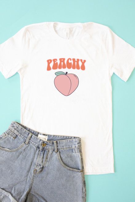 Peachy Graphic Tee | The Pink Lily Boutique