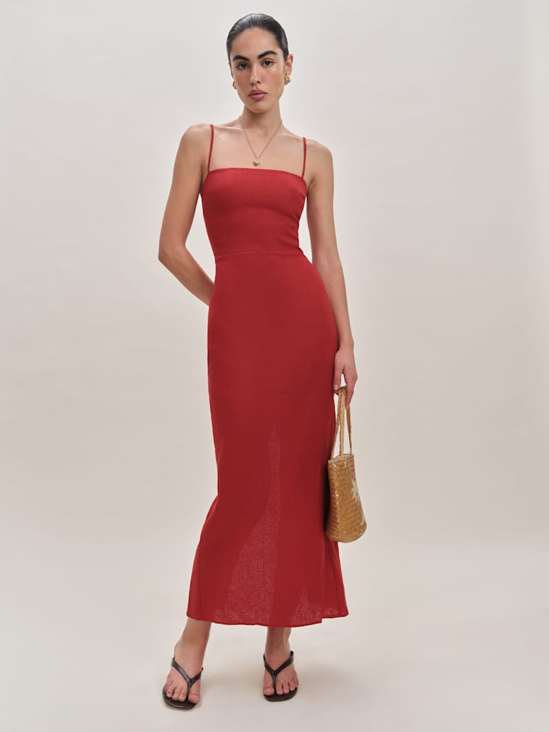 Petites Frankie Linen Dress | Reformation (Global)