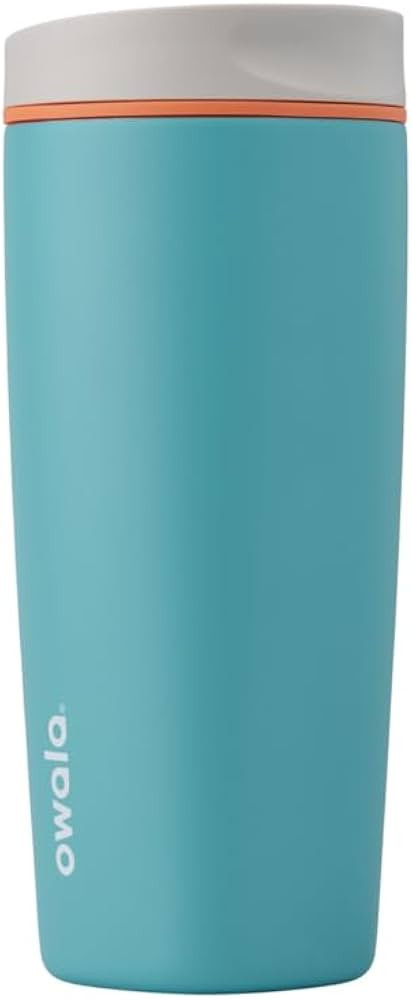 SmoothSip Slider Insulated Stainless Steel Coffee Tumbler, Reusable Iced Coffee Cup, Hot Coffee T... | Amazon (US)