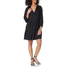 The Drop Women's @caralynmirand Ruffle-Neck Tiered Mini Dress | Amazon (US)