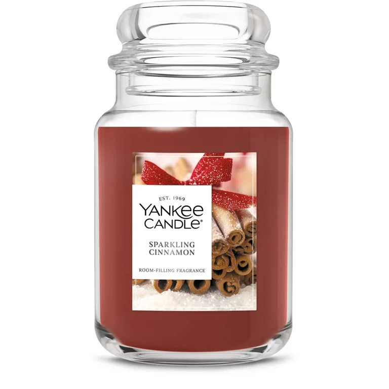 Yankee Candle Sparkling Cinnamon Original Large Jar Scented Candles, 22 oz | Walmart (US)
