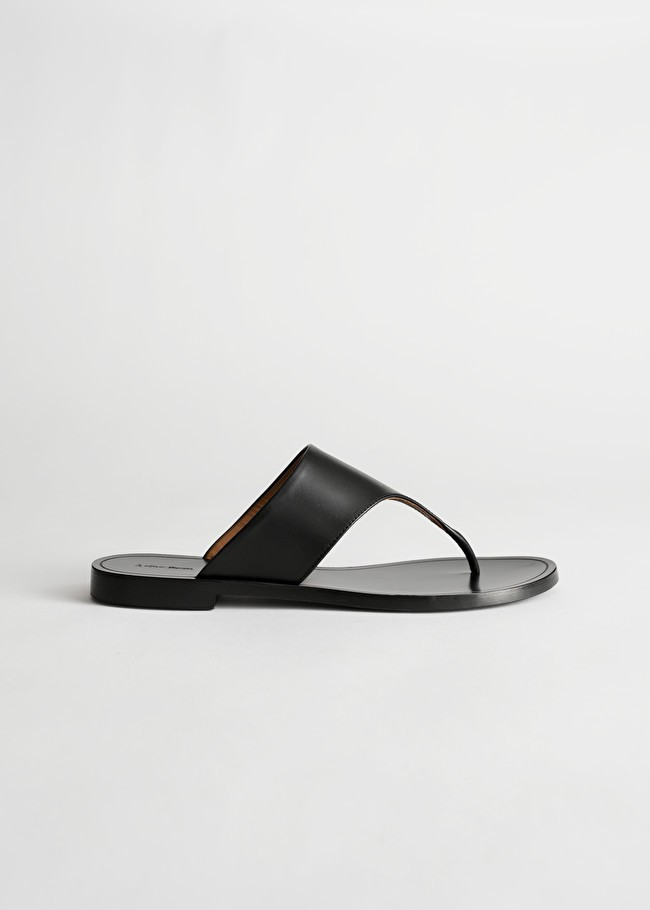 T-Bar Strap Leather Sandals | & Other Stories (EU + UK)