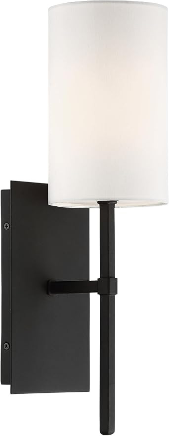 Crystorama Veronica 1 Light Black Forged Sconce | Amazon (US)