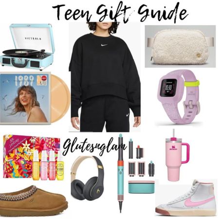 Teen girl gift guide, gifts for the teens and tweens, Christmas gift guide, Nikes, Dyson Airwrap, holiday gifts, Ugg Tasman, Taylor swift, smart watch, Stanley, teen gifts

#LTKGiftGuide #LTKsalealert #LTKfindsunder100