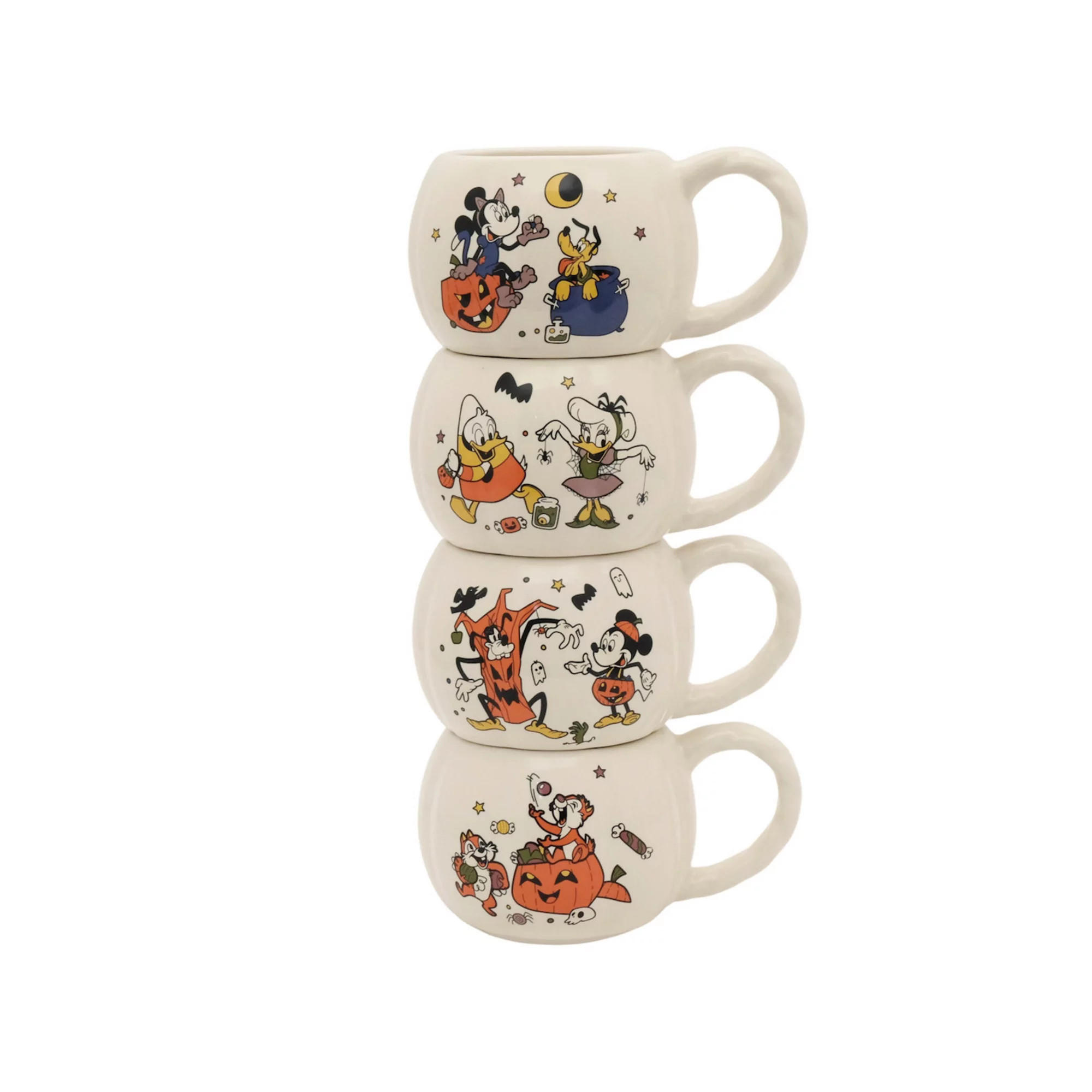 Celebrate Together™ Halloween Disney’s Mickey & Friends 4-pc. Stacking Mug Set | Kohl's