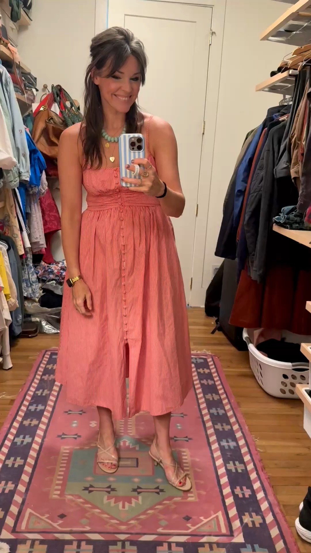 This dress is so so cute for the 4th! The red and white gingham and the cute buttons down the front are perfection! I love it so much. I think it runs a little big - I’m wearing a small and I’m usually more of a medium.✨

#LTKootd #LTKOver40 #LTKSeasonal