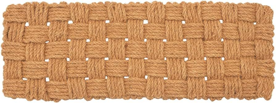 Creative Co-Op Woven Natural Coir Sailor's Knot Double Doormat, 48" L x 16" W x 1" H | Amazon (US)