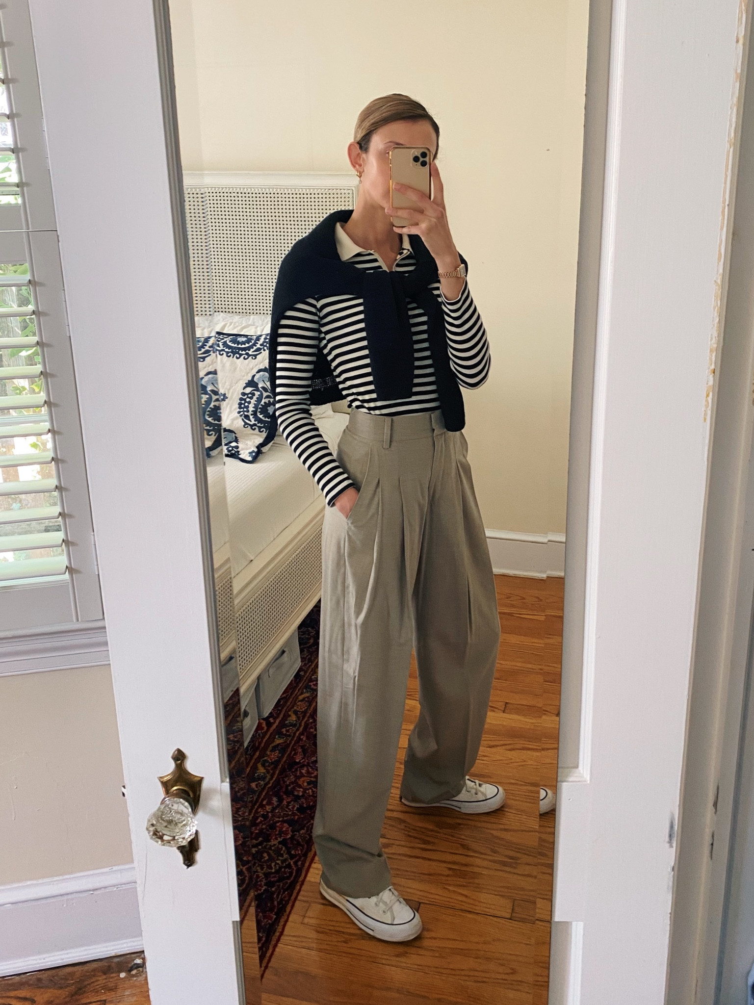 The soft airiness of these trousers was perfect for a warm fall day. 

#LTKstyletip #LTKworkwear #LTKSeasonal