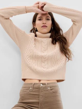 Cable-Knit Turtleneck Sweater | Gap (US)