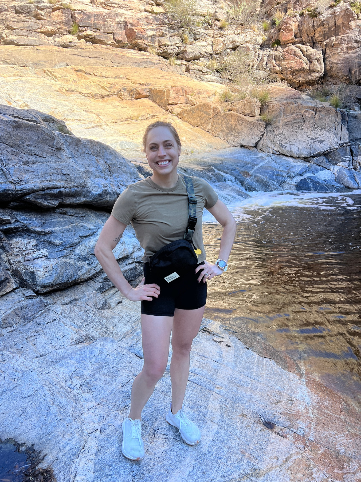 The best hiking outfit! I love my R Riveter Augusta bag. It is a little bigger then the Lululemon belt bag. The material is also super durable and the warranty is next level. 

4” Lululemon align shorts
Classic lululemon t shirt

#LTKstyletip #LTKtravel #LTKfitness