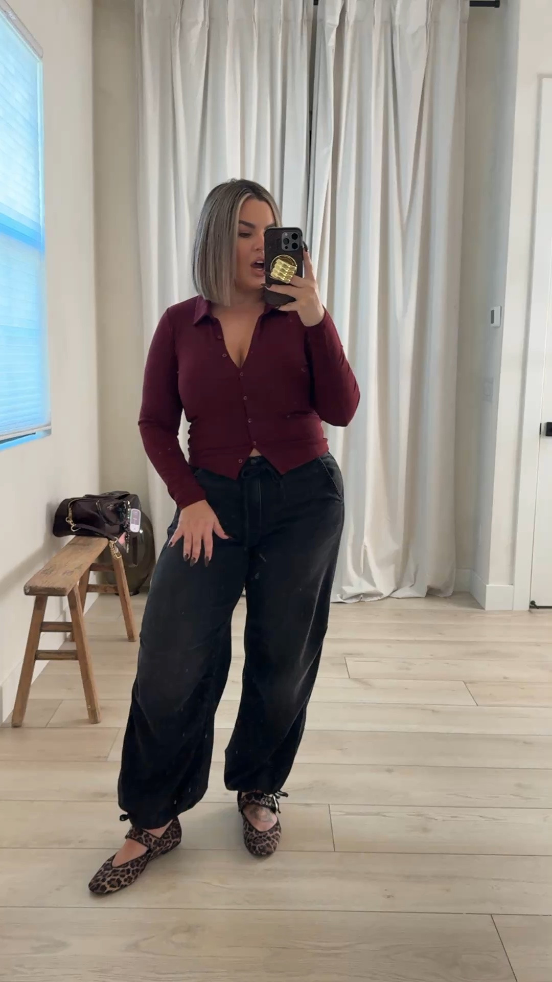 Size L top 
Size L jeans 
Shoes are old no link sorry