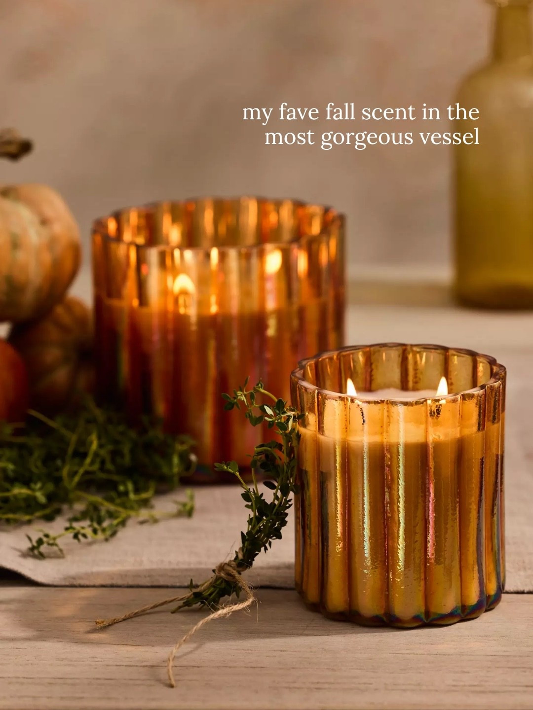 Yummiest scent on the perfect vessel!

Home decor, fall decor, scented candle, fall candle

#LTKSeasonal #LTKHome