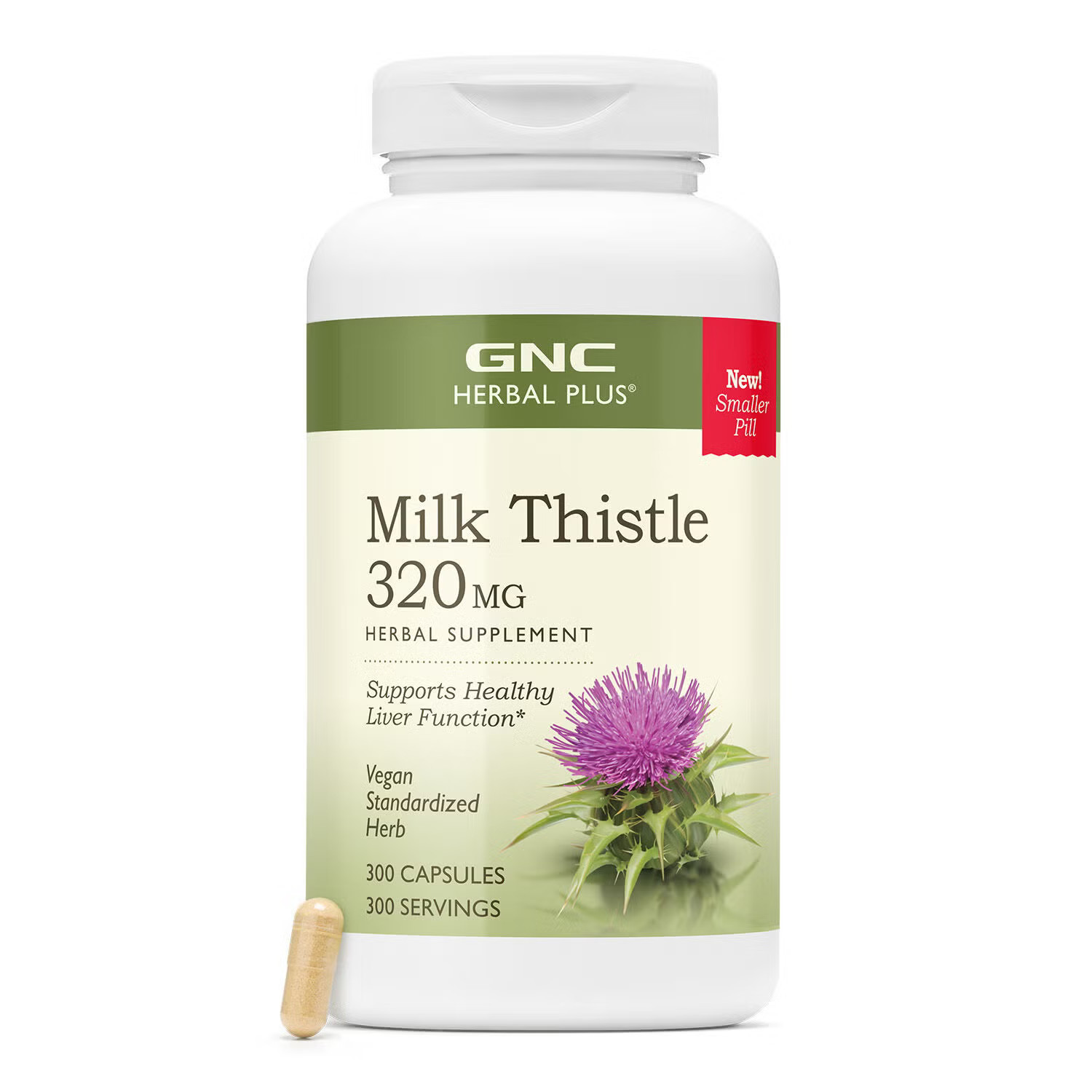 Milk Thistle 320mg - 300 Capsules (300 Servings) | GNC