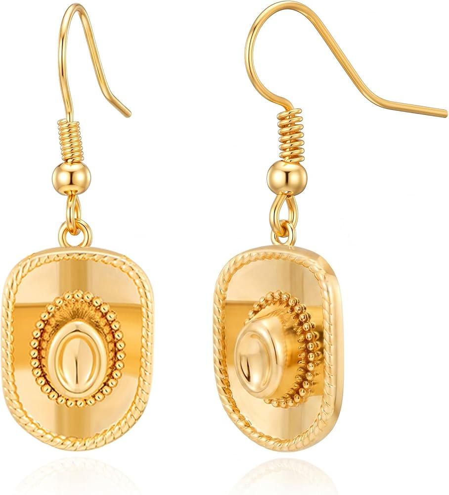 Western Cowgirl Dangle Drop Earrings for Women Cowboy Jewelry | Amazon (US)