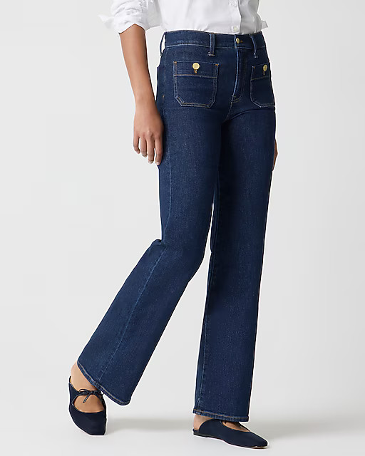 Slim wide-leg sailor jean in all-day stretch | J.Crew Factory