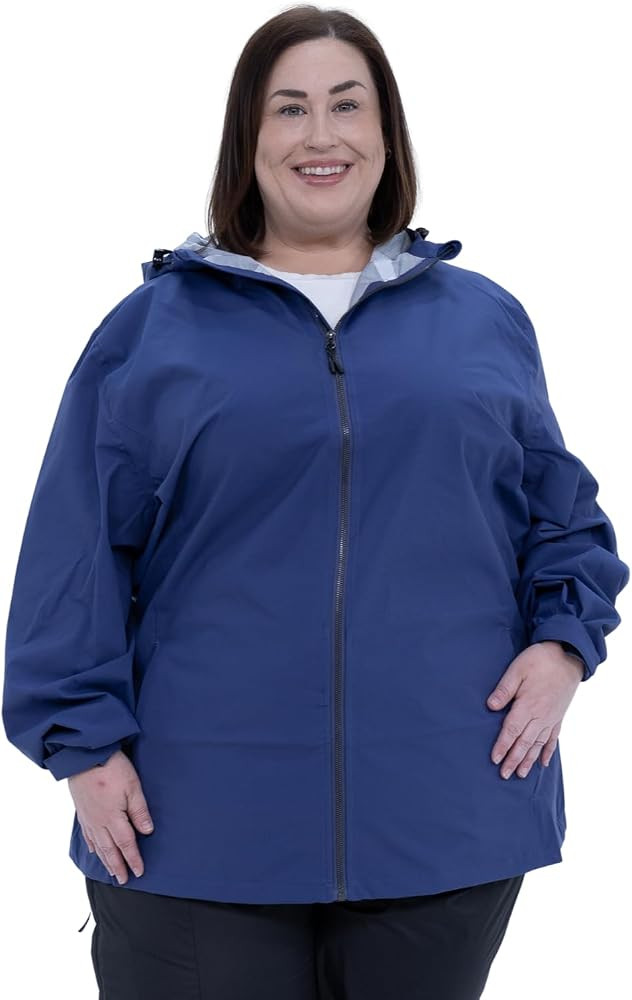 Snow Country Outerwear Women\u2019s Plus Size Camden 1X-6X Rain Windbreaker Jacket | Amazon (US)