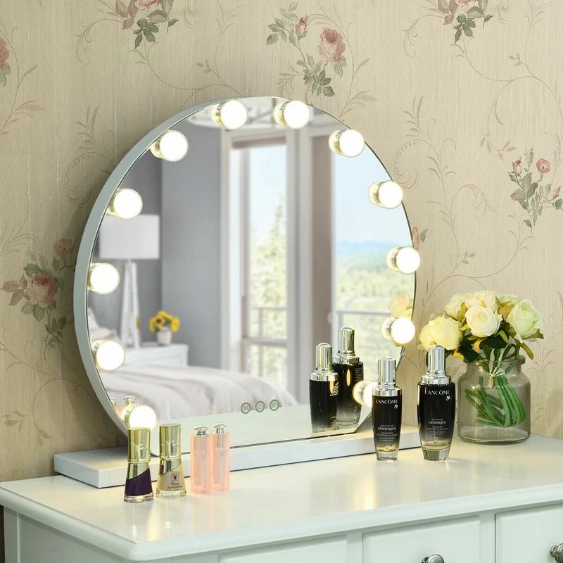 Antigone Makeup Touch Screen Hollywood Bathroom/Vanity Mirror | Wayfair Professional