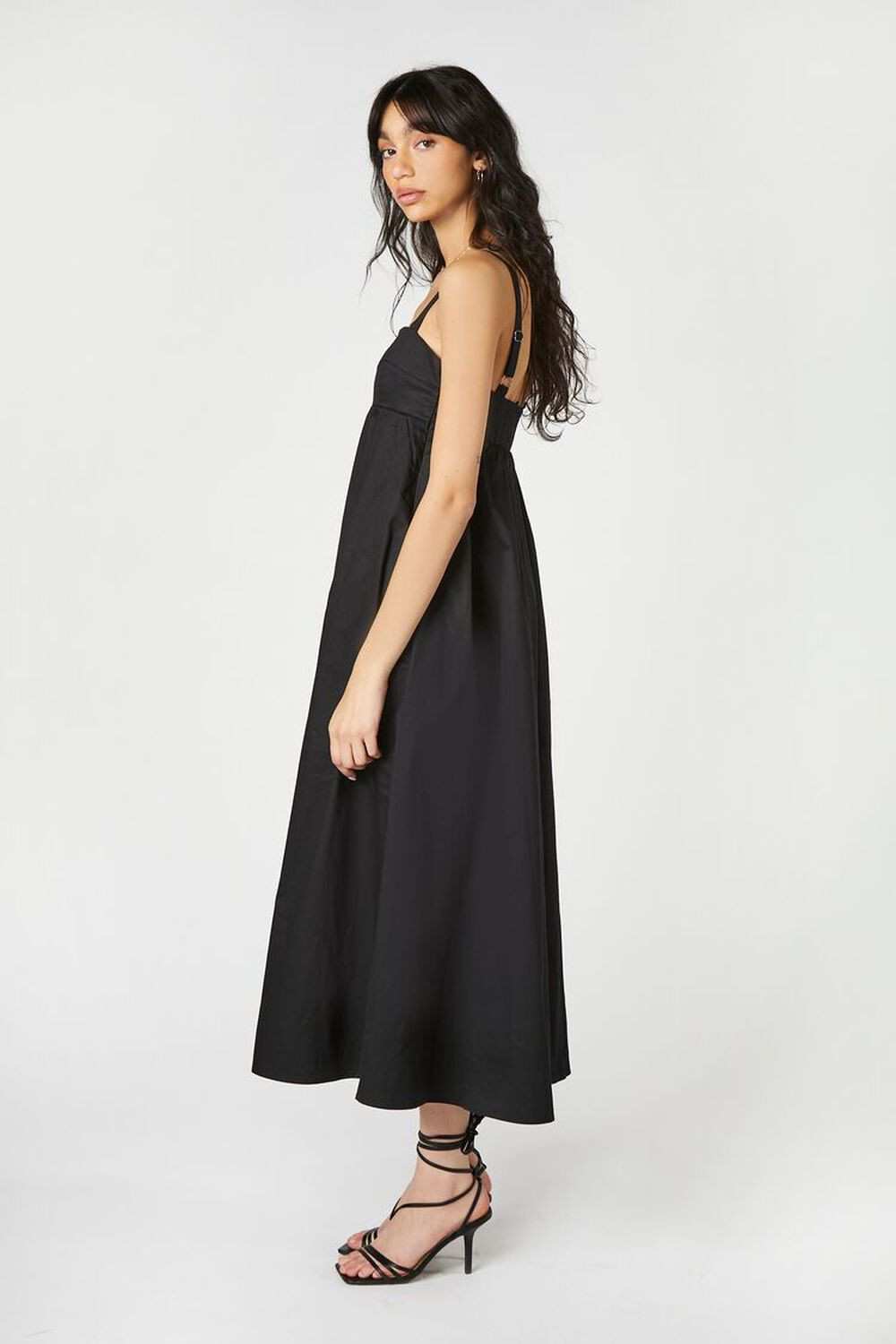 Poplin Babydoll Maxi Dress | Forever 21 (US)