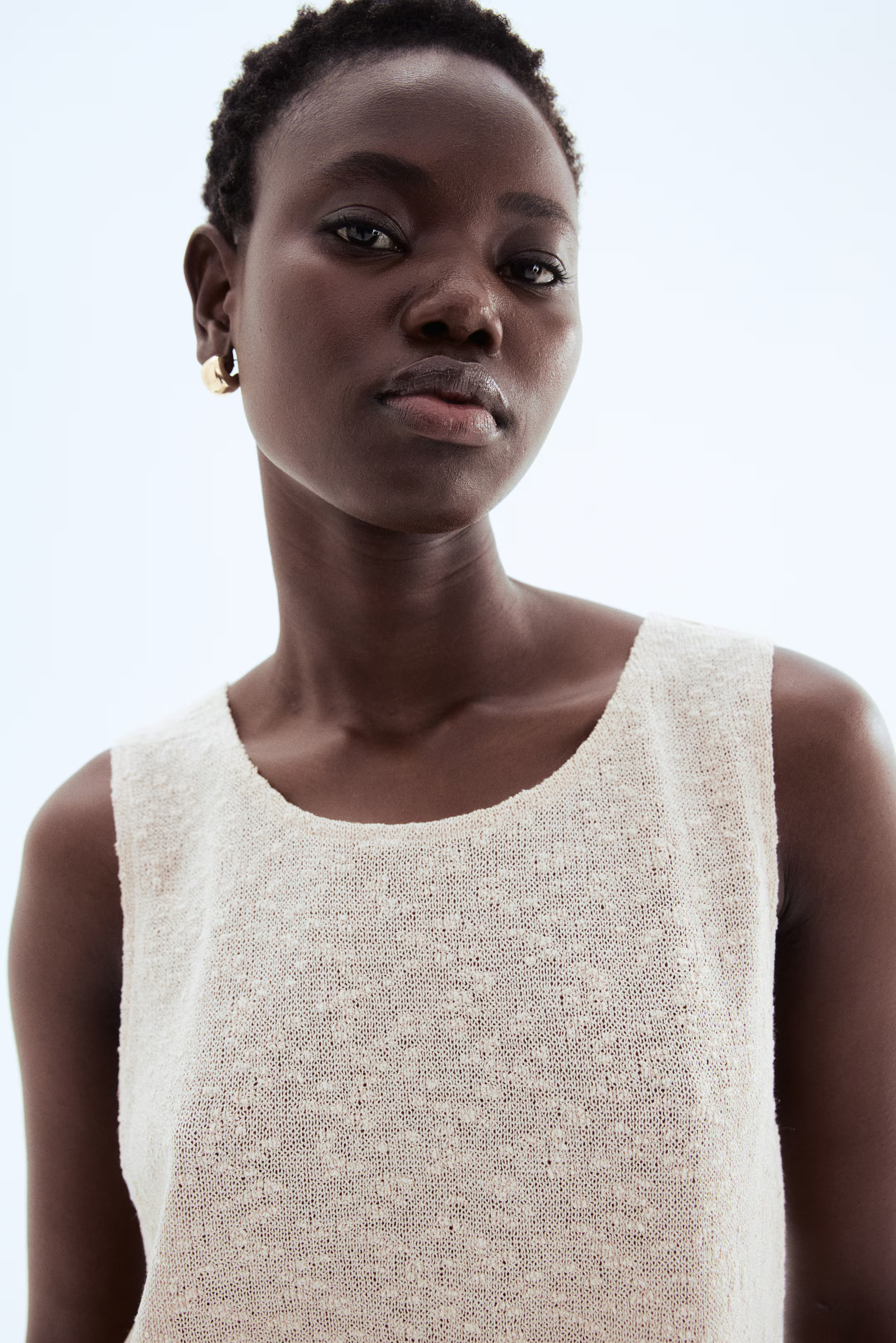 Textured-knit vest top | H&M (UK, MY, IN, SG, PH, TW, HK)