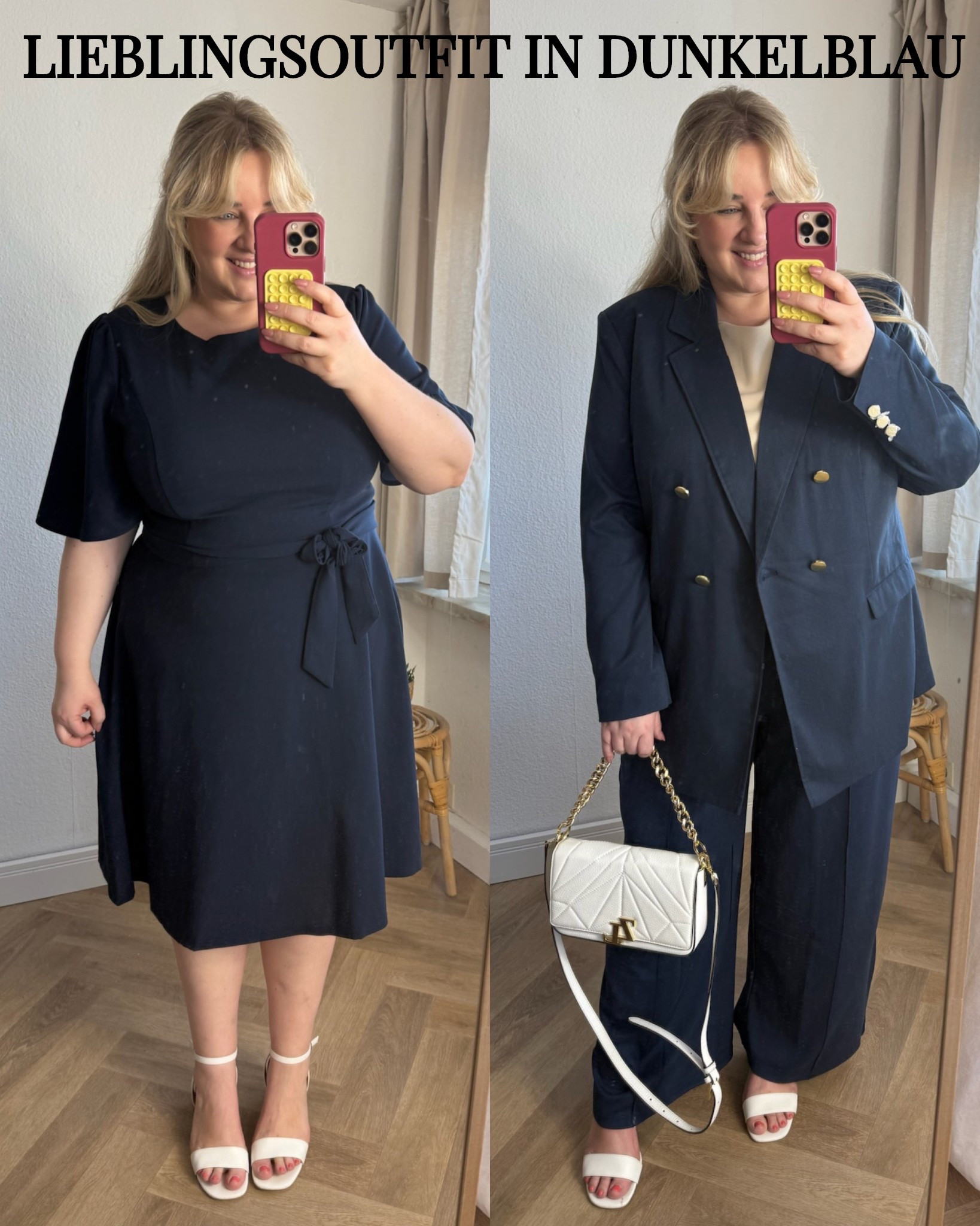 Lieblingsoutfit in dunkelblau 😍

Trage Gr 3XL im Kleid und in der Hose eine Gr 50

#plussizefashion #kleid #anzug #hosenanzug #großegroeßen #amazon

#LTKplussize #LTKspring #LTKdeutschland
