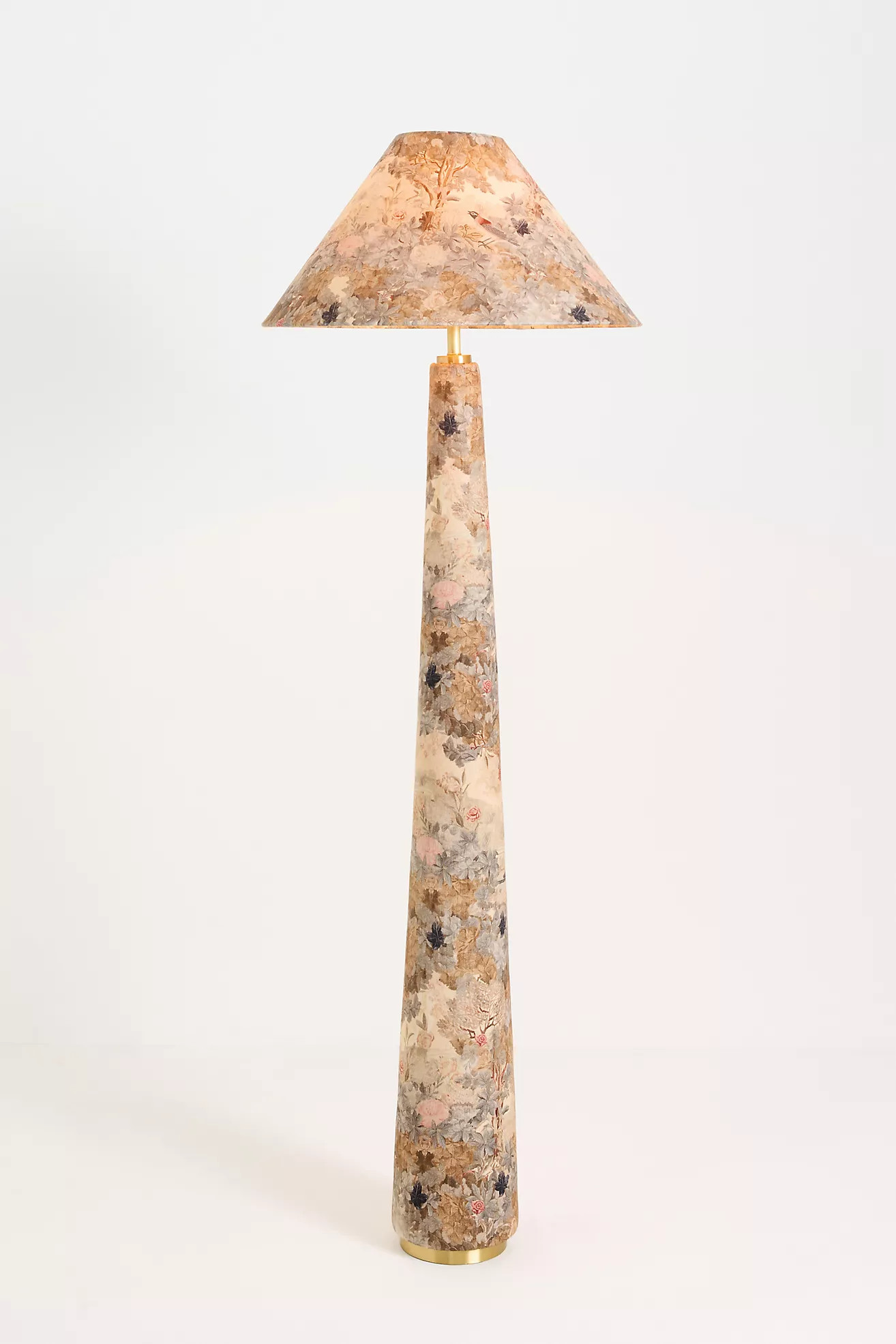 Lulu Printed Fabric Upholstered Empire Floor Lamp | Anthropologie (US)