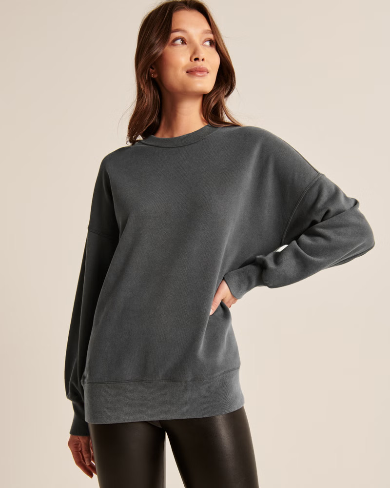 Boyfriend Crew Sweatshirt | Abercrombie & Fitch (US)