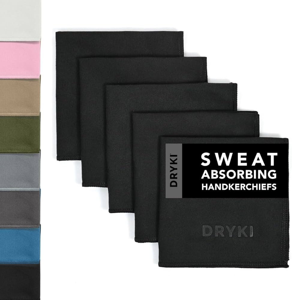 Sweat Absorbing Handkerchiefs - The Original Sport Microfiber Hankies for Wicking Sweat from Hand... | Amazon (US)