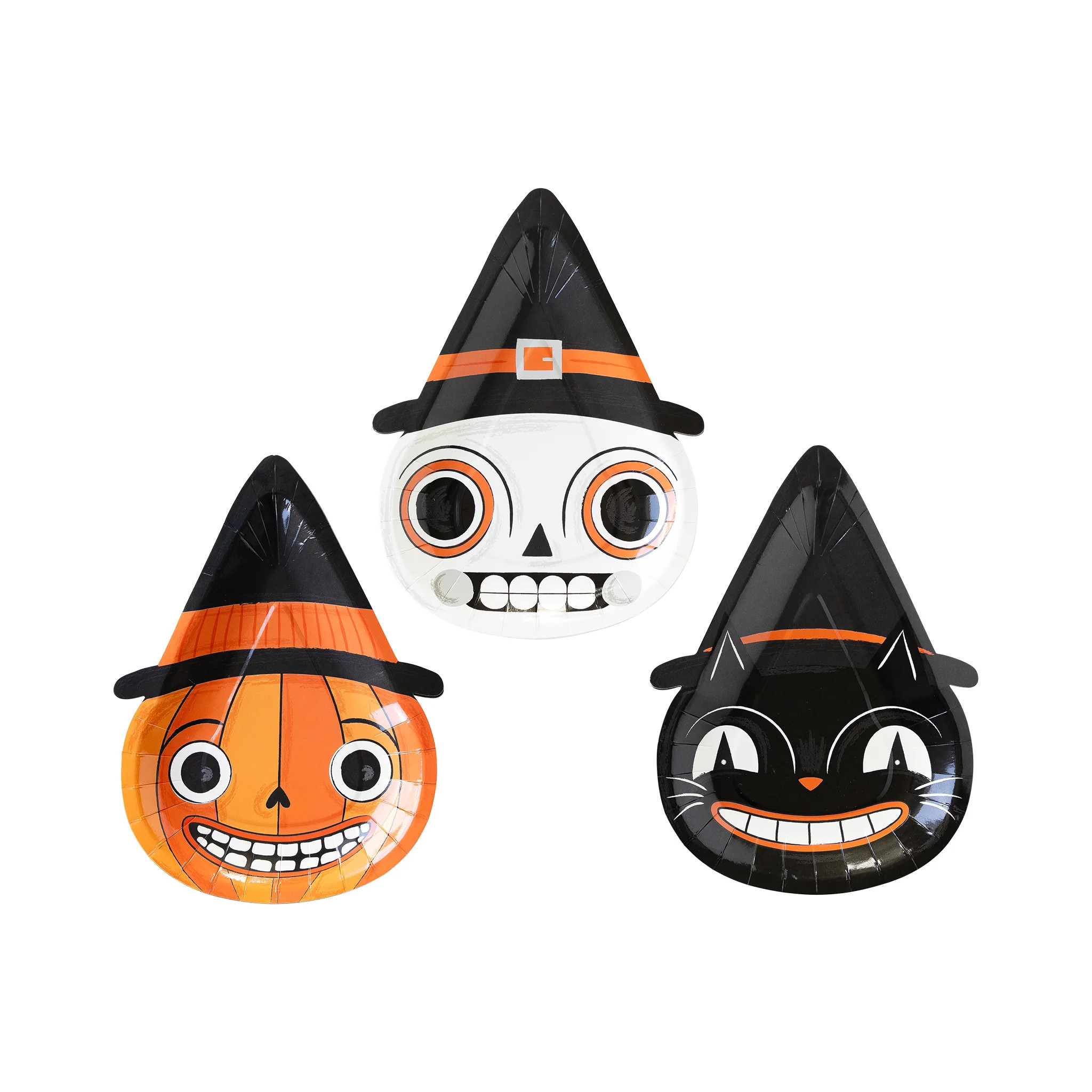 Vintage Halloween Character Paper Plate Set | My Mind's Eye