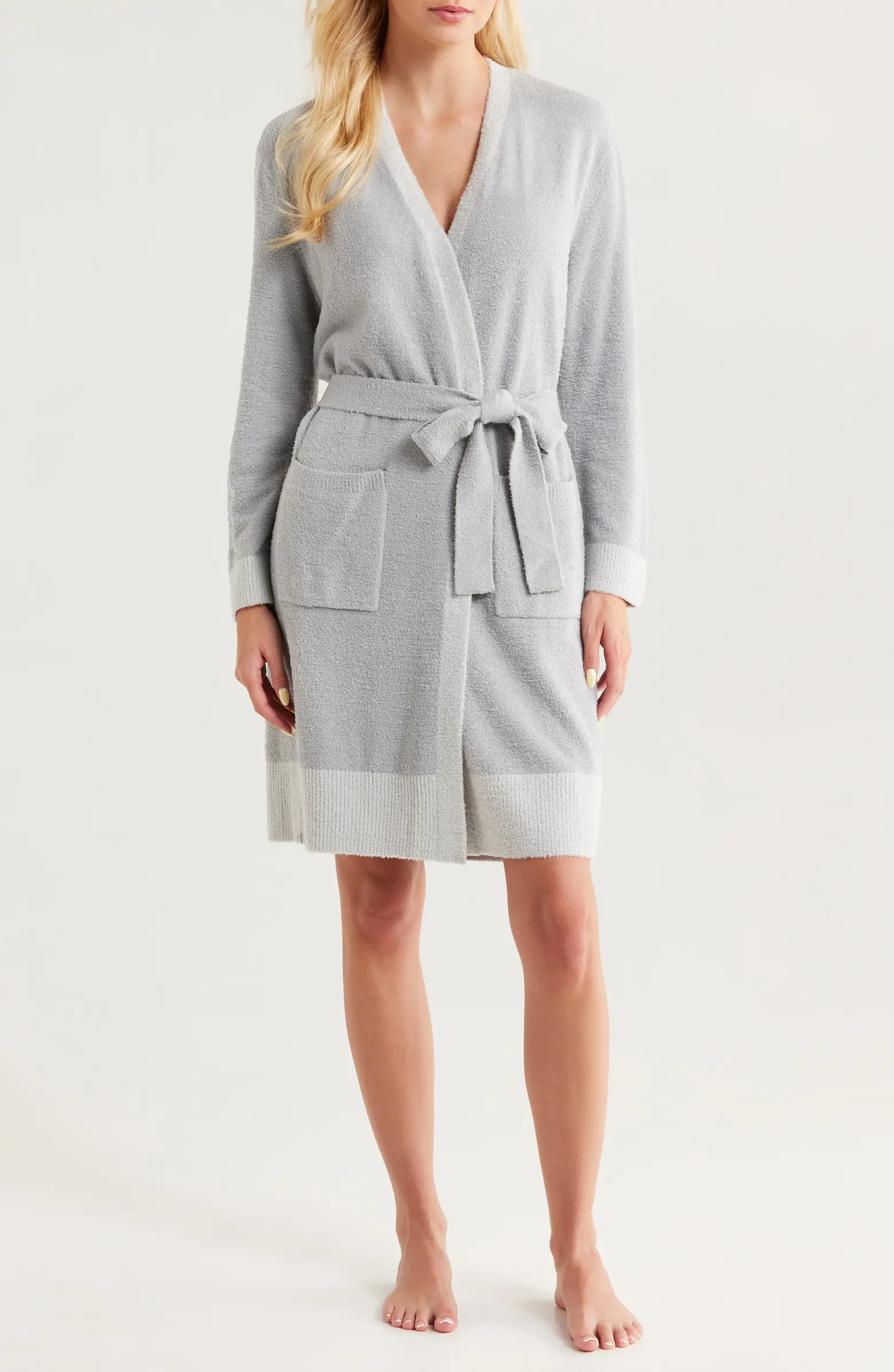 Barefoot Dreams® CozyChic Lite® Tonal Contrast Robe | Nordstrom | Nordstrom