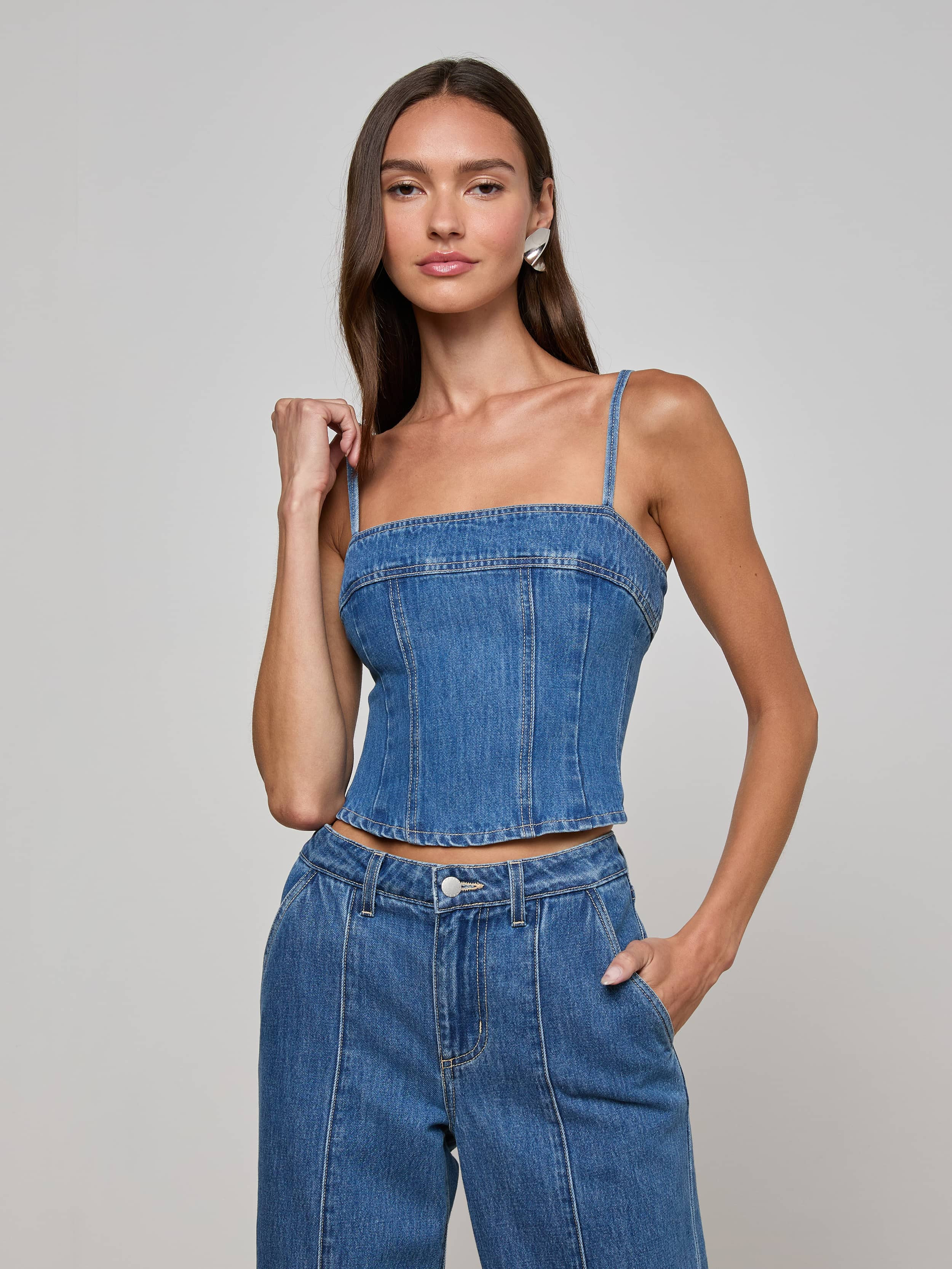 L'AGENCE - Arlin Denim Tank in Memphis | L'Agence