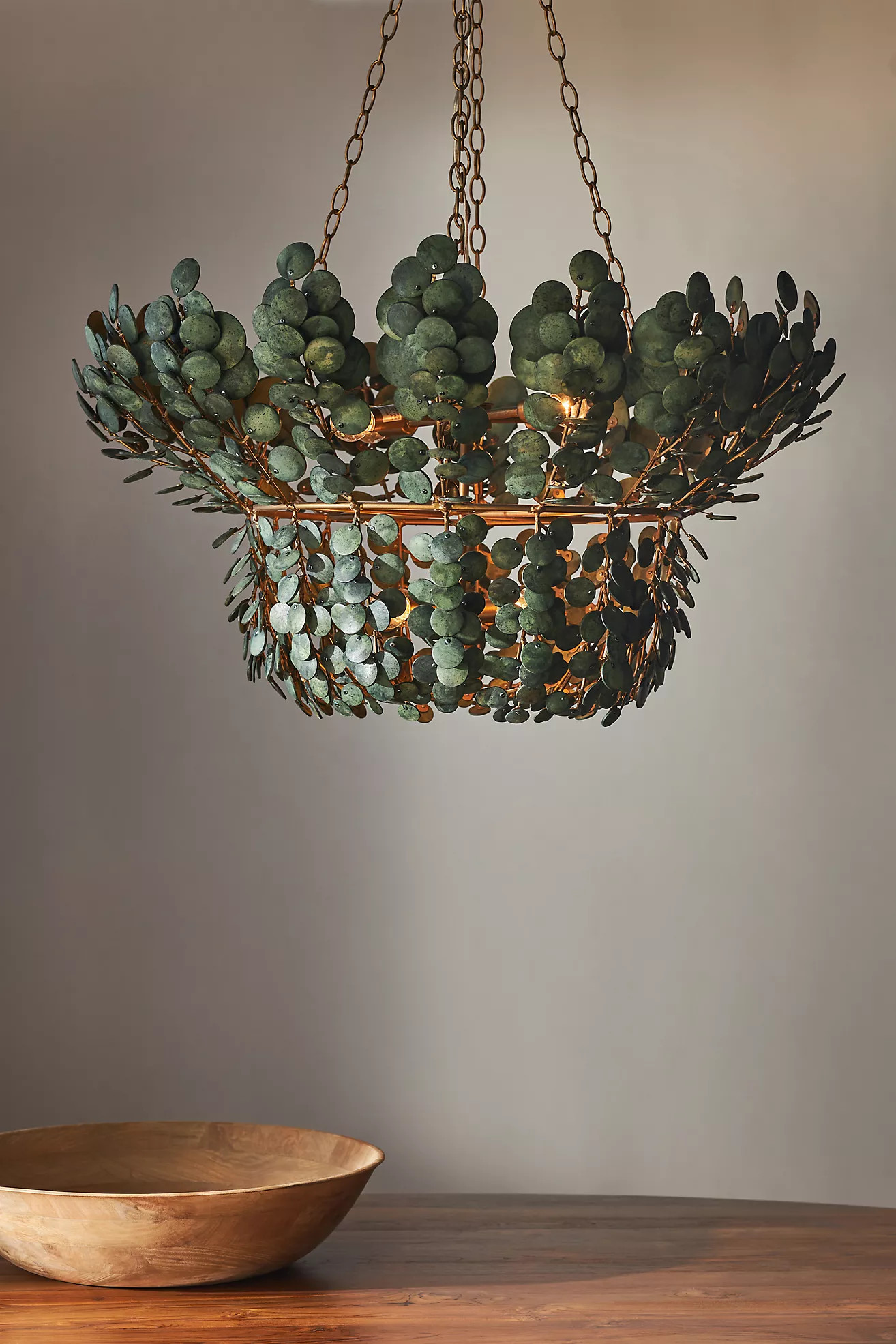 Bilal Large Coconut Chandelier | Anthropologie (US)