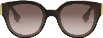'Fendi First 63mm Gradient Oversize Round Sunglasses | Nordstrom