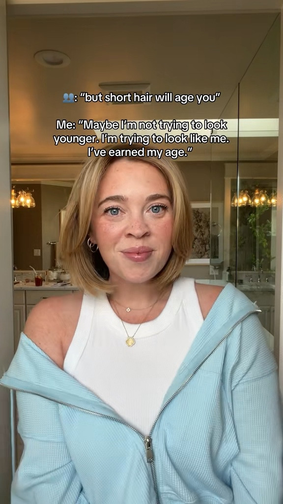 Comfy but Cute Outfit of the Day 🩵🩵 Matching Set is from The Mayfair Group and is no longer available but I linked a similar one that I LOVE and own in multiple colors. Size 10 | M\L | 5’3” 

#LTKootd