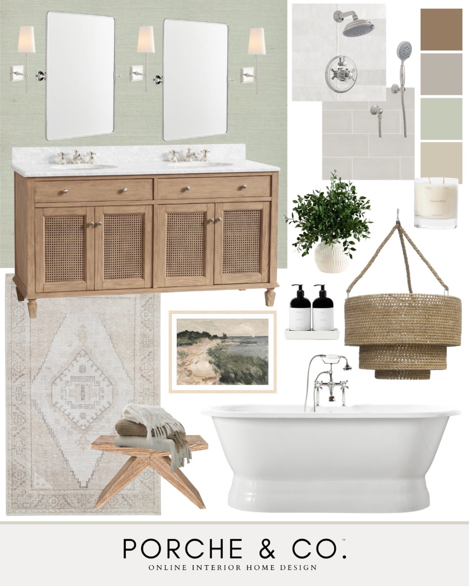 Bathroom mood board, bathroom inspo, bathroom design ideas, transitional bathroom, bathroom decor 

#LTKstyletip #LTKsalealert #LTKhome